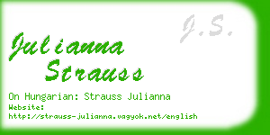 julianna strauss business card